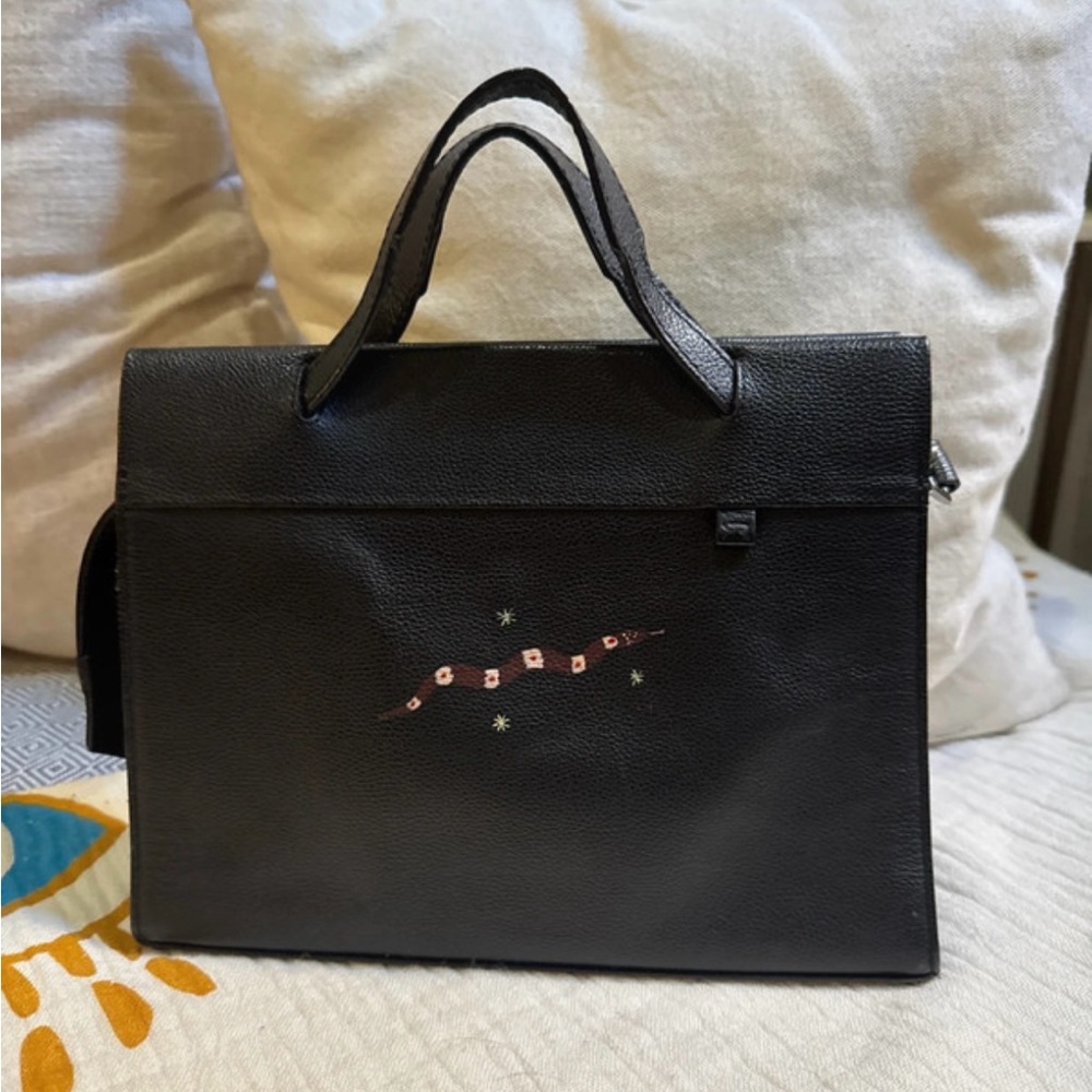 Min & Mon Black Leather Bag, ONE OF A KIND